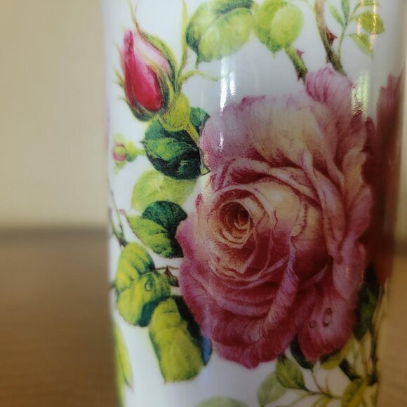 ROY KIRKHAM English Rose Fine Bone China Coffee Tea Mugs - Set of 2 - Picture 4 of 9